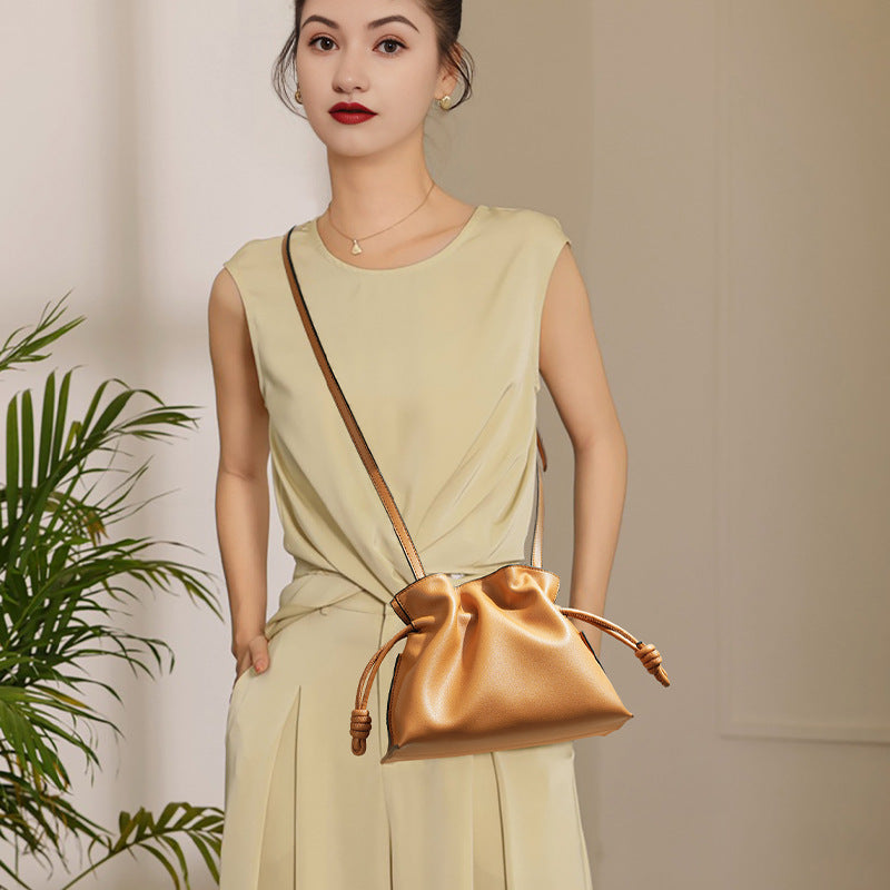 Women's Classic Fashion Lucky Cloud Genuine Leather Crossbody Bags
