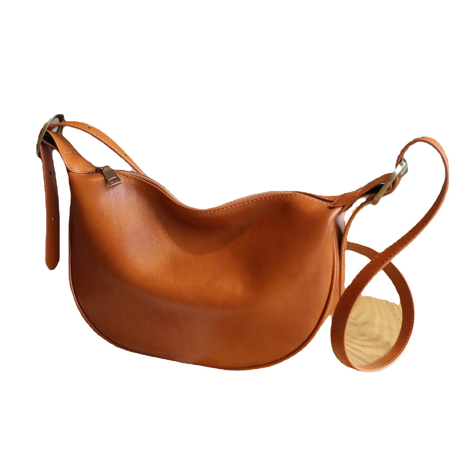 Women's Genuine Leather Dumpling Underarm Large Capacity Shoulder Bags