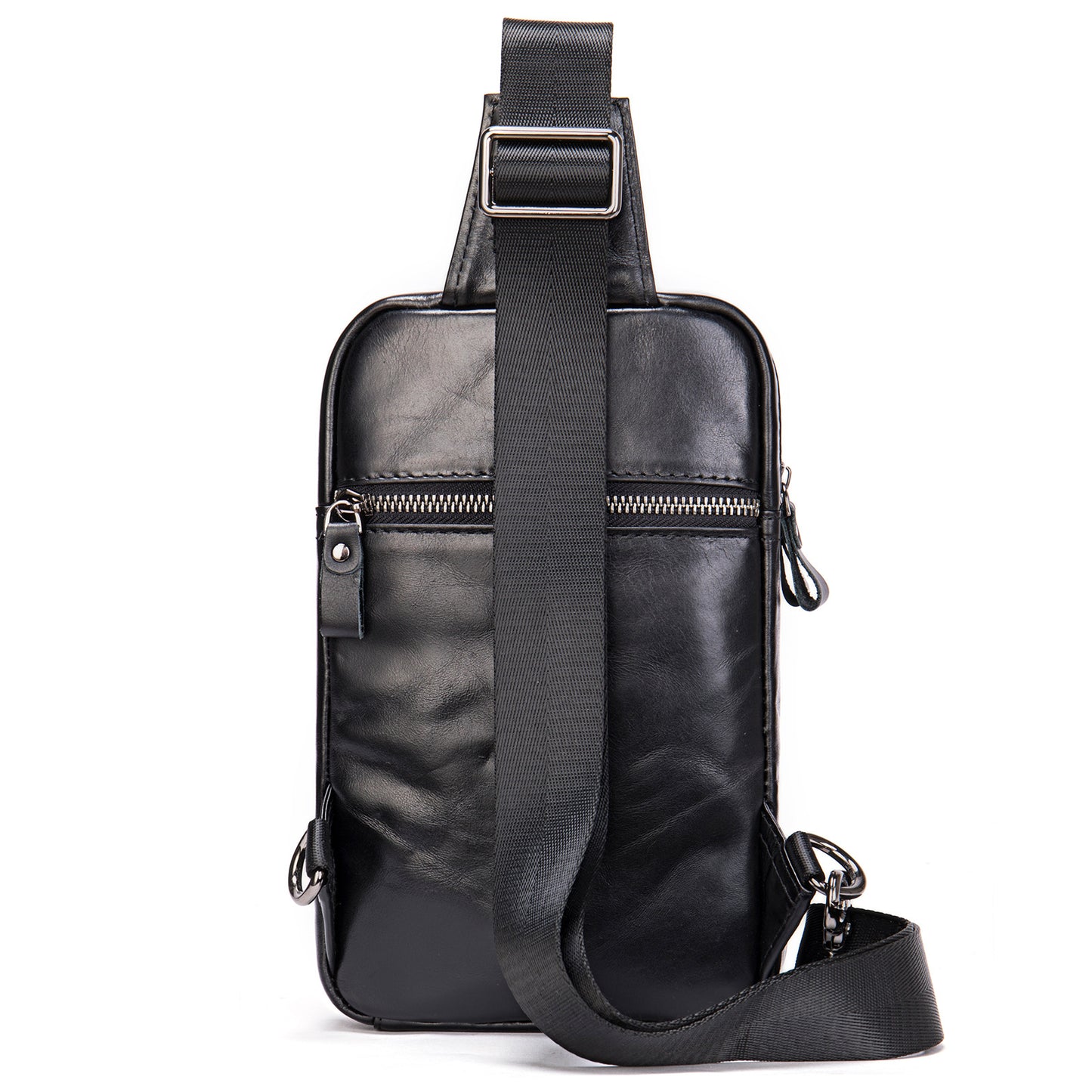 Men's First Layer Cowhide Fashion Genuine Leather Men's Chest Bags