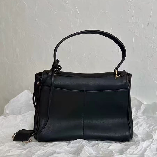 Women's Genuine Leather High-grade Commuter Underarm Kelly Tote Bags
