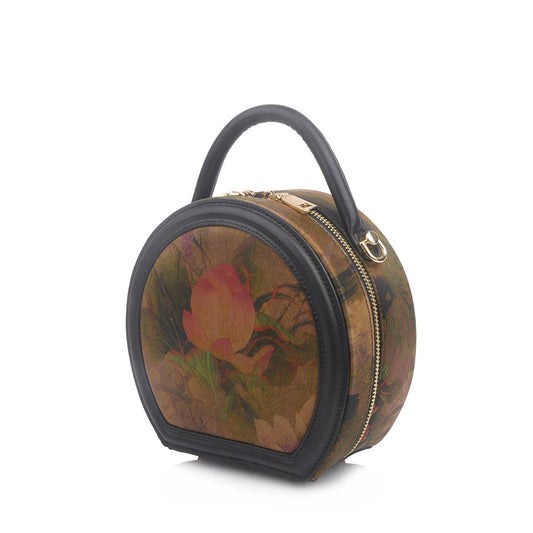 Women's Yarn National Style Mother Round Pie Bags