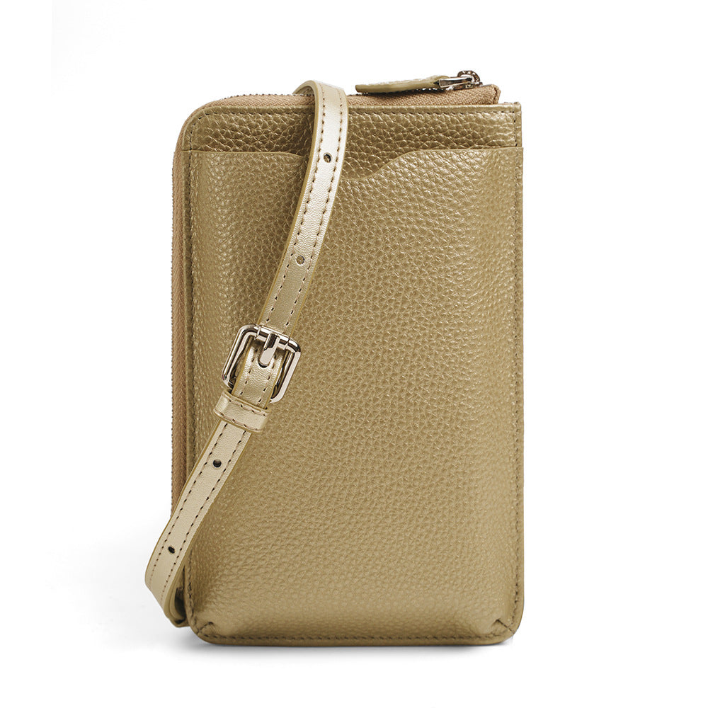 Women's Leather First Layer Cowhide Fashion Cell Phone Bags