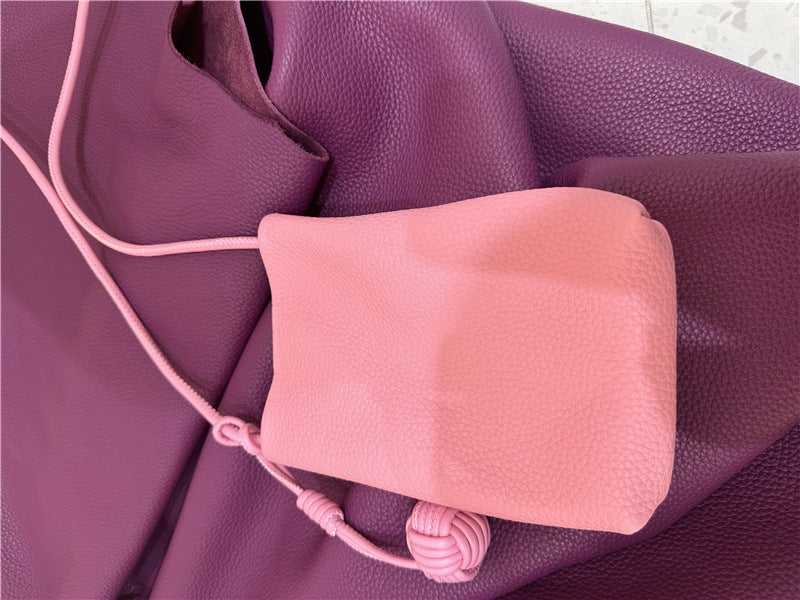 Women's Korean Vertical Leather Minority Fashion First Phone Bags