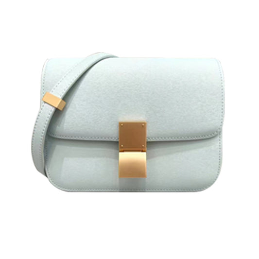 Women's Fashion Genuine Leather Hand Rub Grain Small Square Bags
