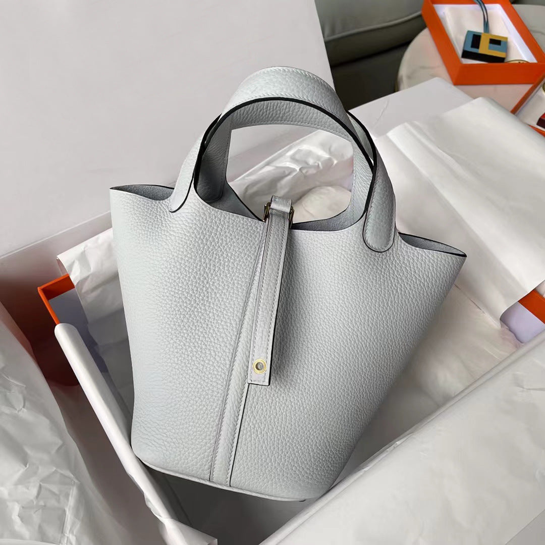 Women's First Layer Litchi Pattern Genuine Leather Bags