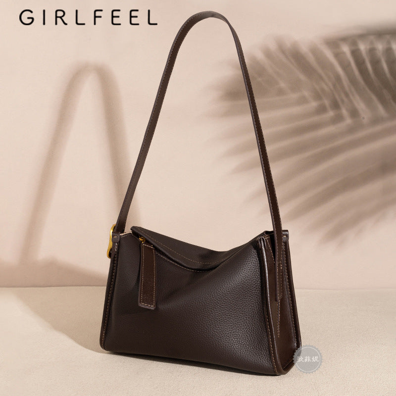 Women's Advanced Texture First Layer Cowhide Pillow Crossbody Bags