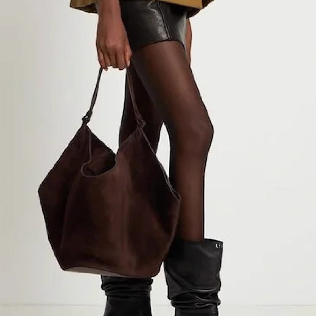 Women's Matte Leather Suede Dumpling Niche Shoulder Bags