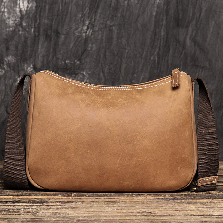 Women's & Men's & Vintage Genuine Leather Crazy Horse Men's Shoulder Bags