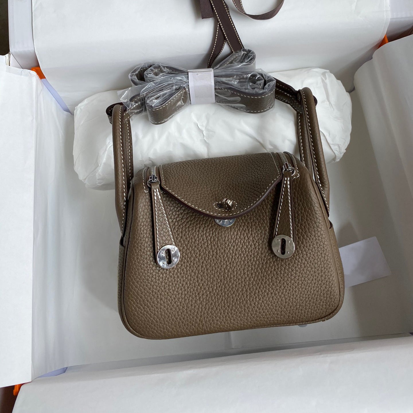 Women's First Layer Cowhide Lindi Doctor Genuine Small Square Bags