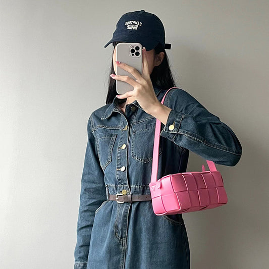 Women's Niche Senior Mi Authentic Leather Weave Bags