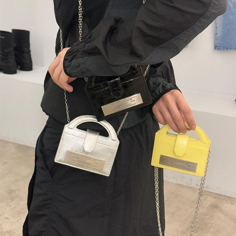 Women's Niche Fashion Mini Portable Chain Waste Small Square Bags