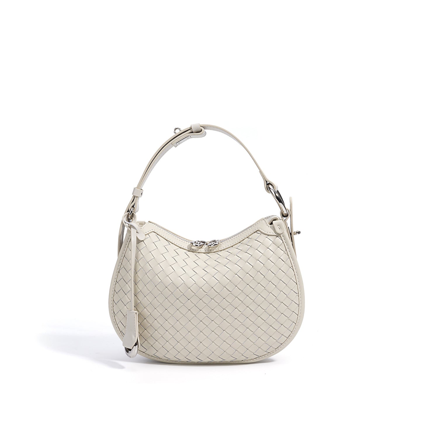Women's Woven Leather Selenodont Simple Underarm Crossbody Bags