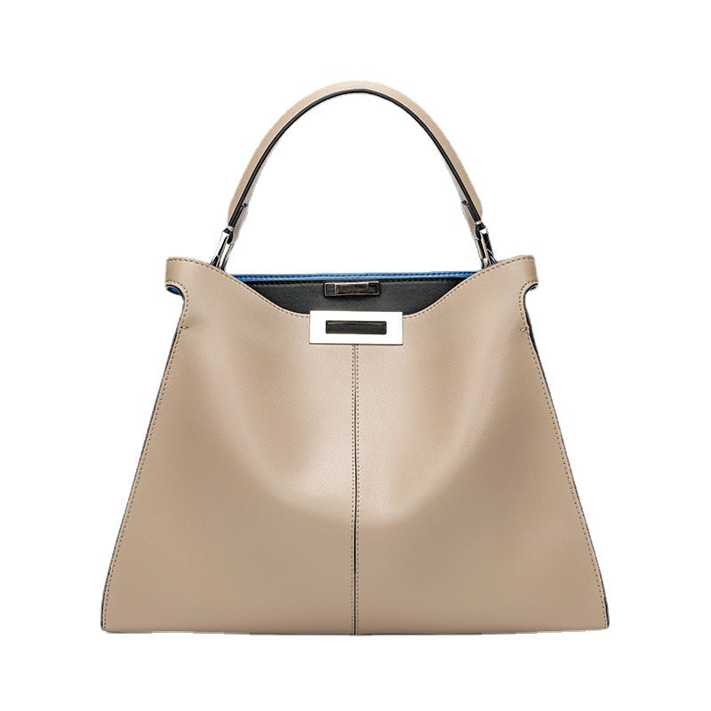 Women's Large Capacity Retro Leather Twist Hand Bags