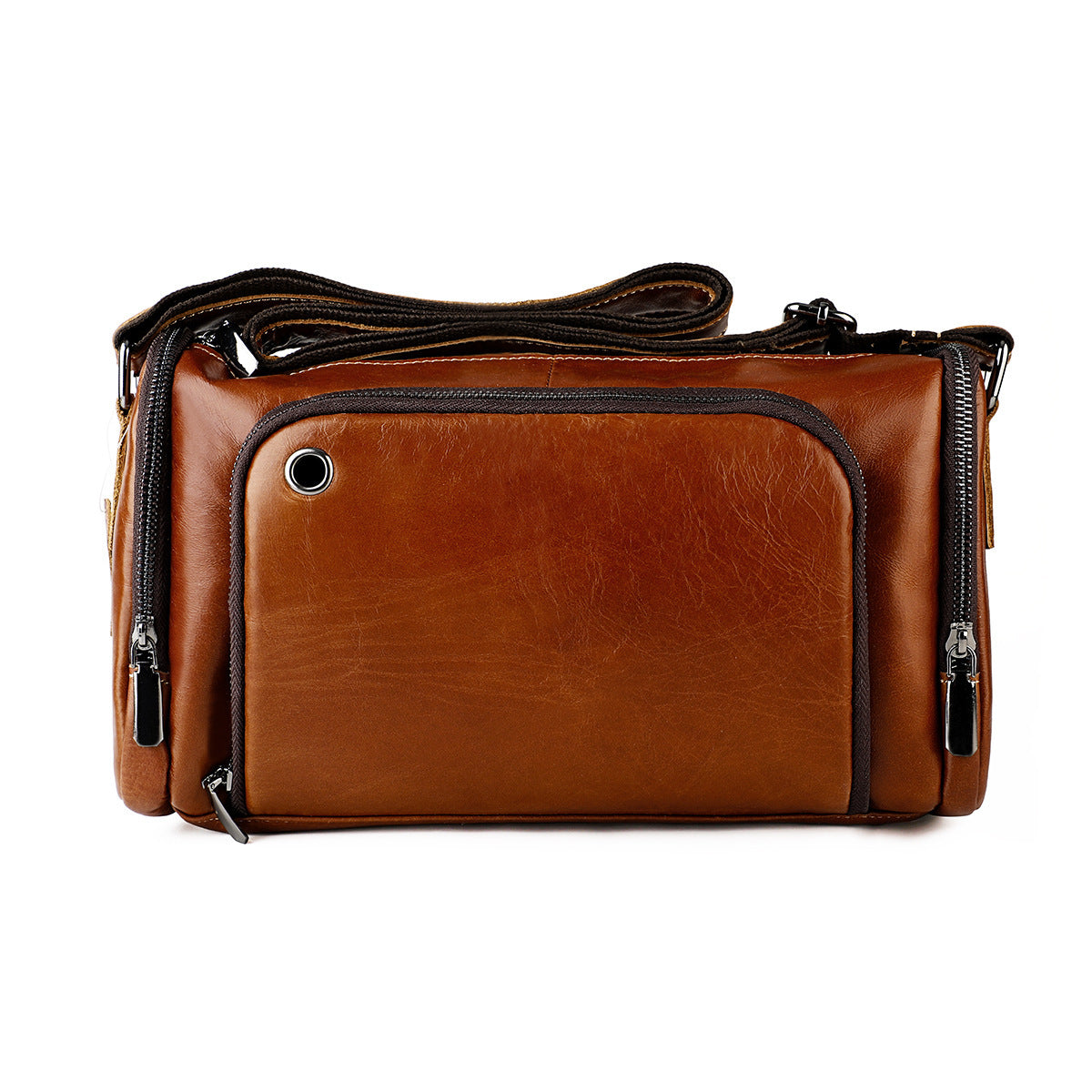 Men's Genuine Leather High-grade Large Capacity Cowhide Men's Messenger Bags