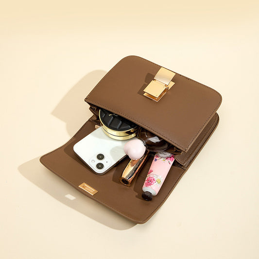 Women's Classic Genuine Leather Summer Fashion Small Square Bags