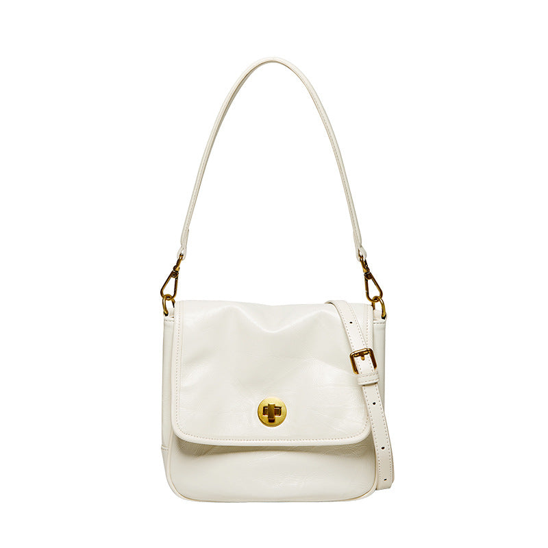 Women's Pretty High-grade Underarm Genuine Leather Small Square Bags