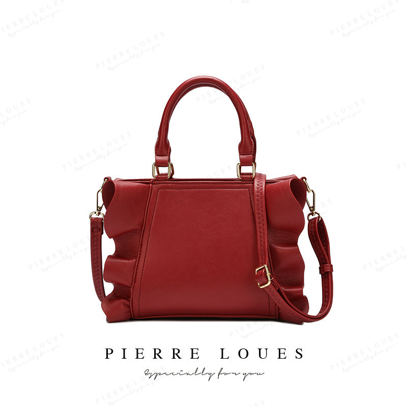 Women's High-grade Fashion Niche Pleated Versatile Large Shoulder Bags