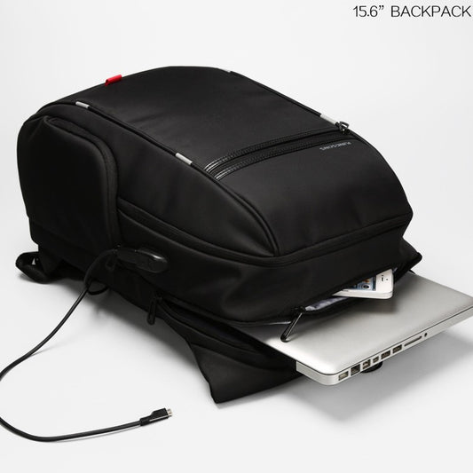 Durable Men's Beautiful Nylon Charging Computer Middle School Students' Schoolbags