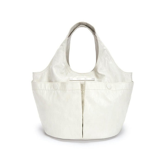 Women's Wrinkle Double Pocket Design One Portable Tote Bags