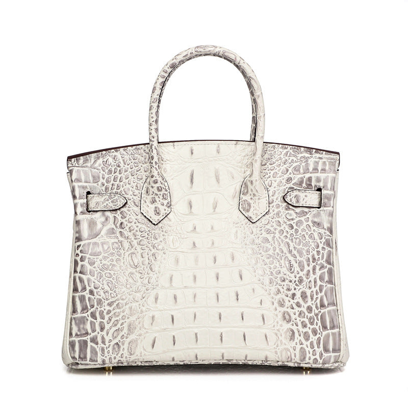 Women's Classic Fashion Genuine Leather Platinum Handbags