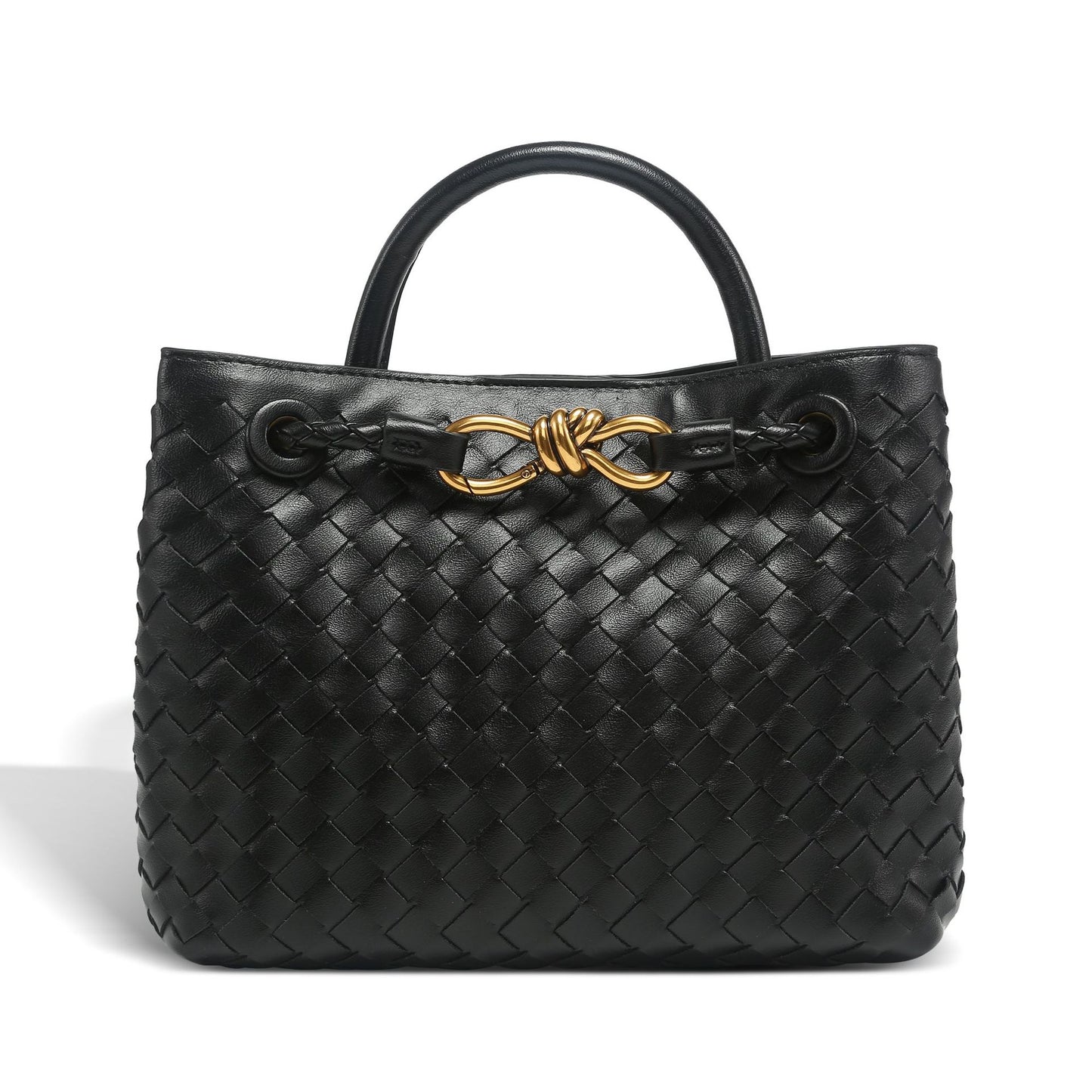 Creative One-piece Batch Hand-woven Bow Metal Small Square Bags
