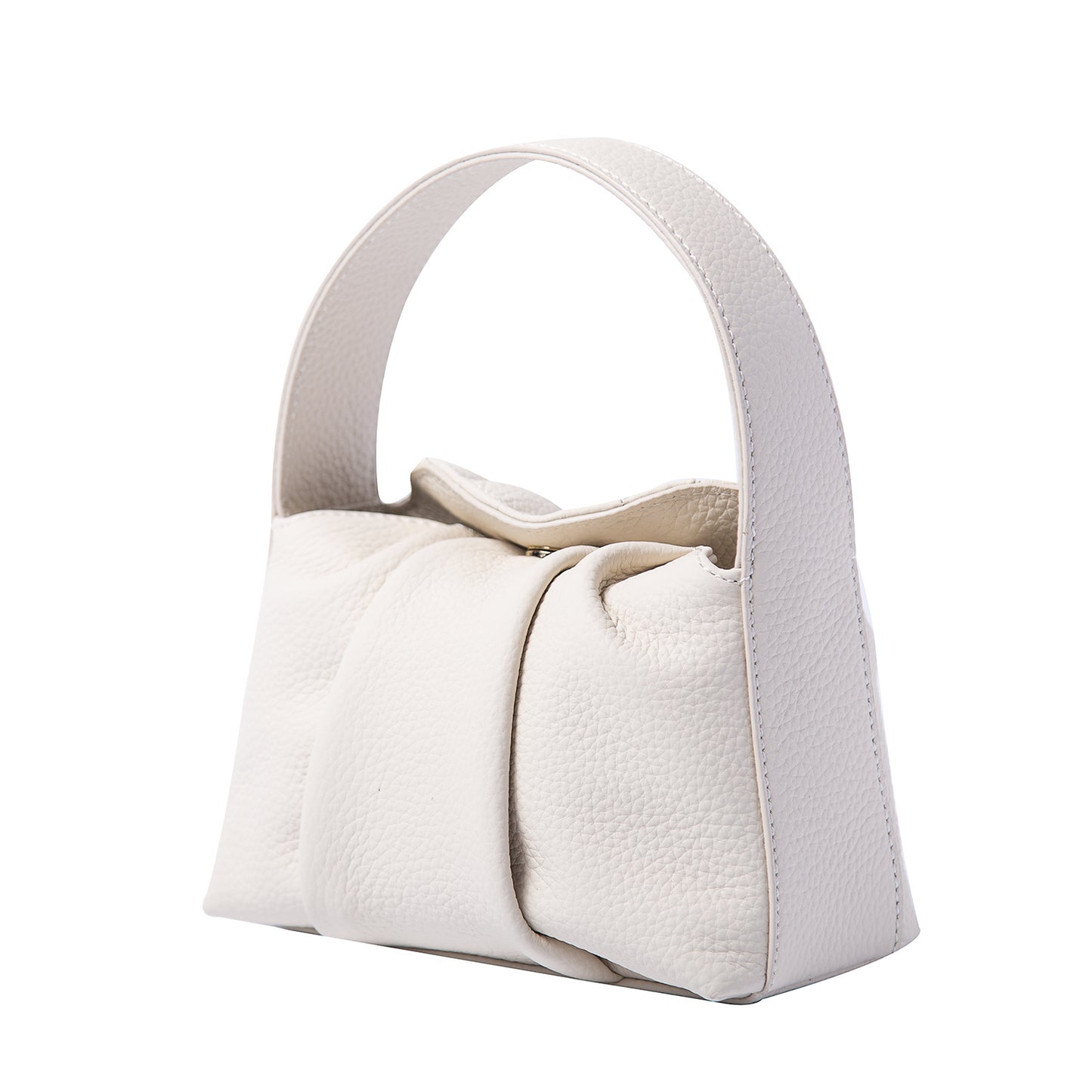 Women's Pleated Top Layer Soft Cowhide Mini Crossbody Bags
