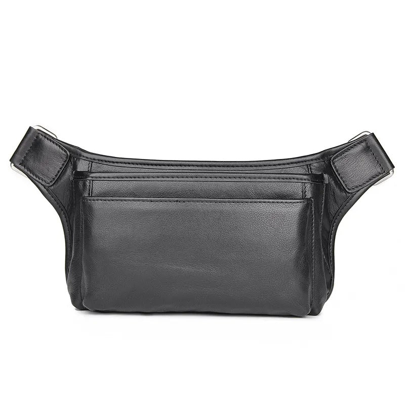 Men's Multifunctional Mobile Genuine Leather Large Capacity Men's Waist Packs