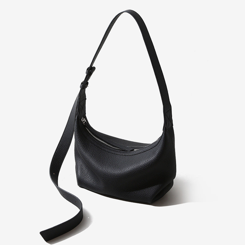 First Layer Cowhide Dumpling Design Fashion Shoulder Bags