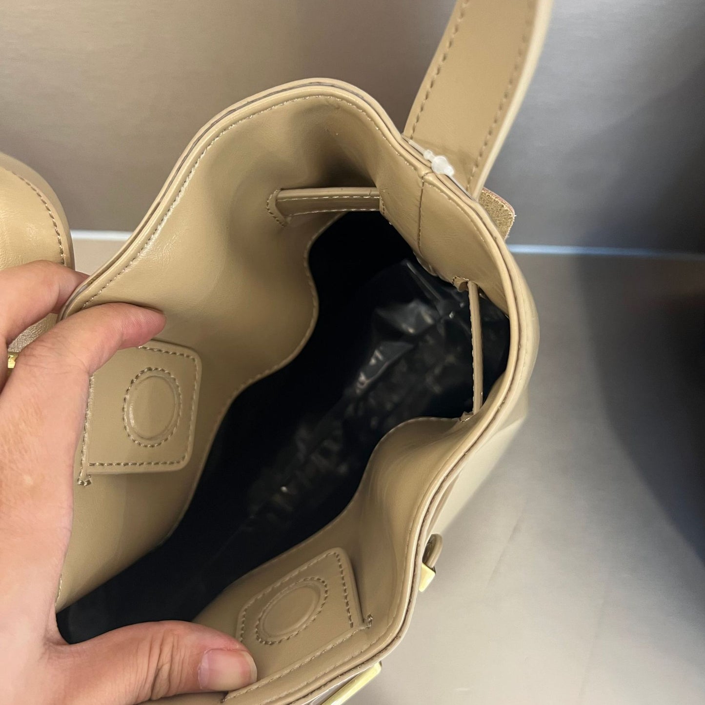 Women's Popular Niche Leather Cowhide High-grade Bucket Bags