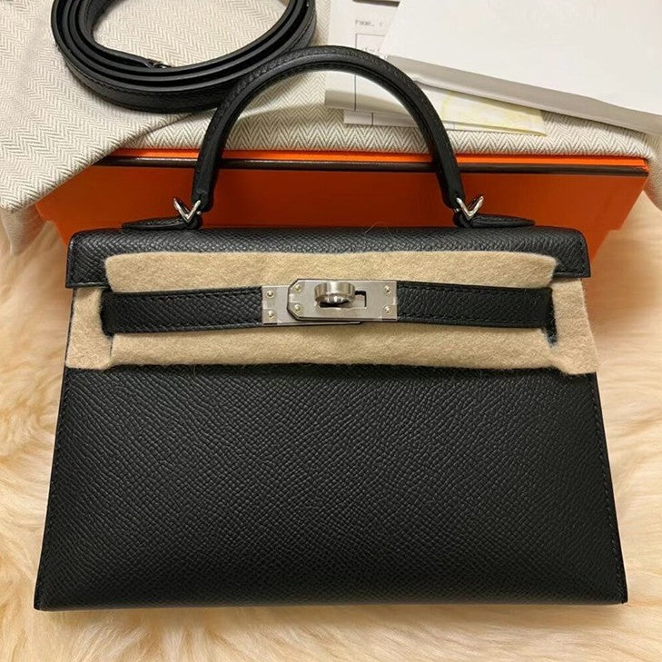 Women's Second Generation Cow Leather Fashion Kelly Shoulder Bags