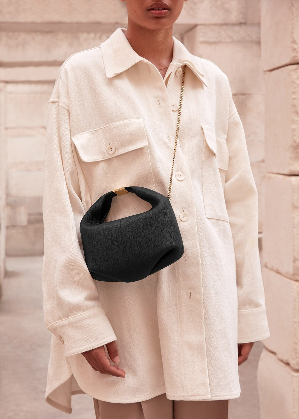 Women's French Minority Solid Color One Fashion Shoulder Bags