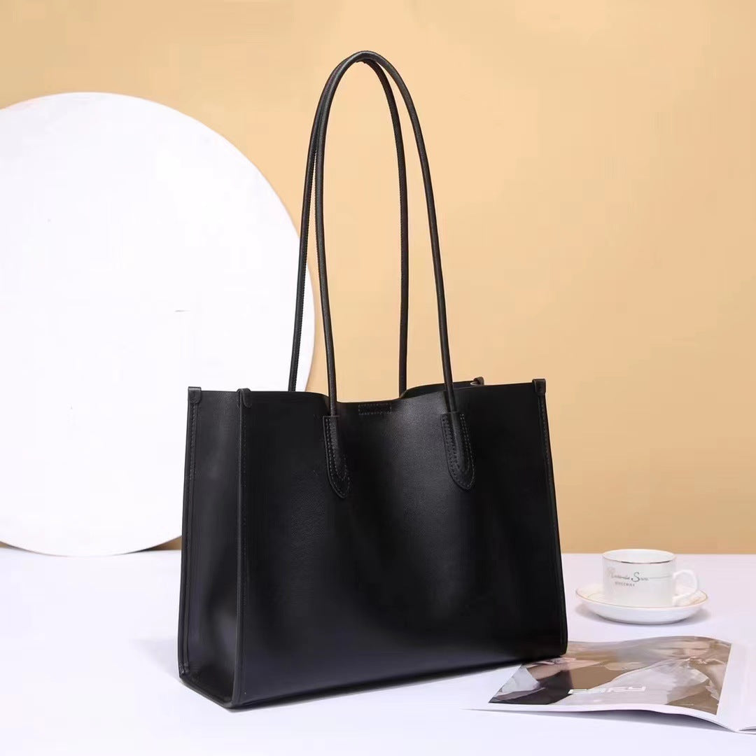 Cowhide Soft Commuter Female Large Capacity Shoulder Bags