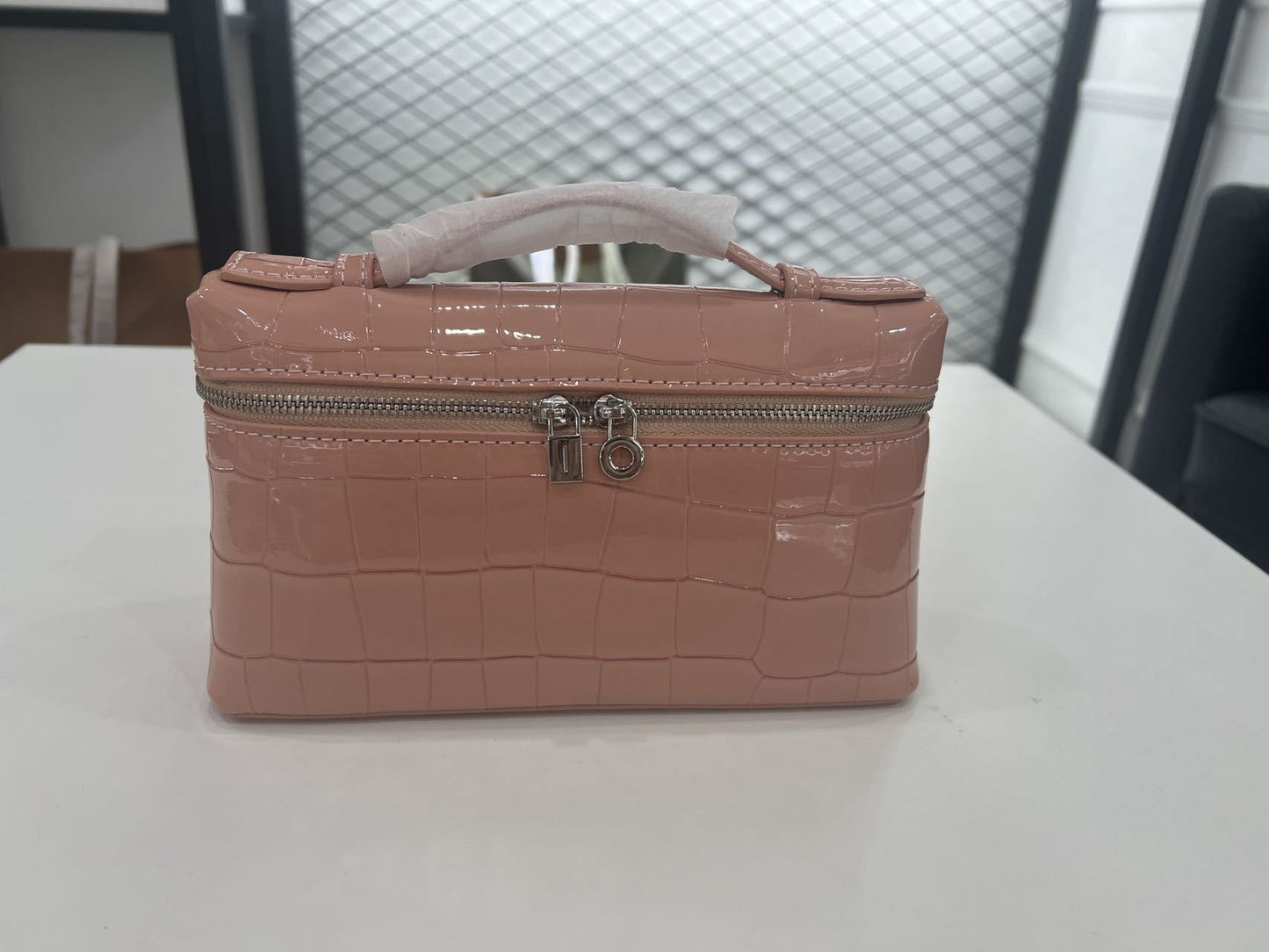 Lunch Box Genuine Leather Portable Simplicity Fashion Makeup Bags