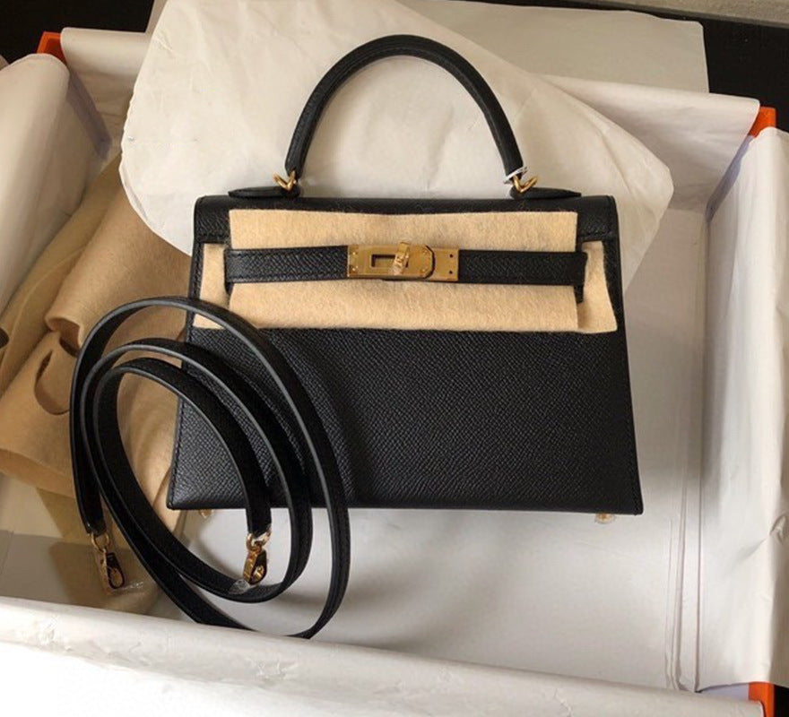 Women's Palm Print Mini Second Generation Kelly Genuine Crossbody Bags