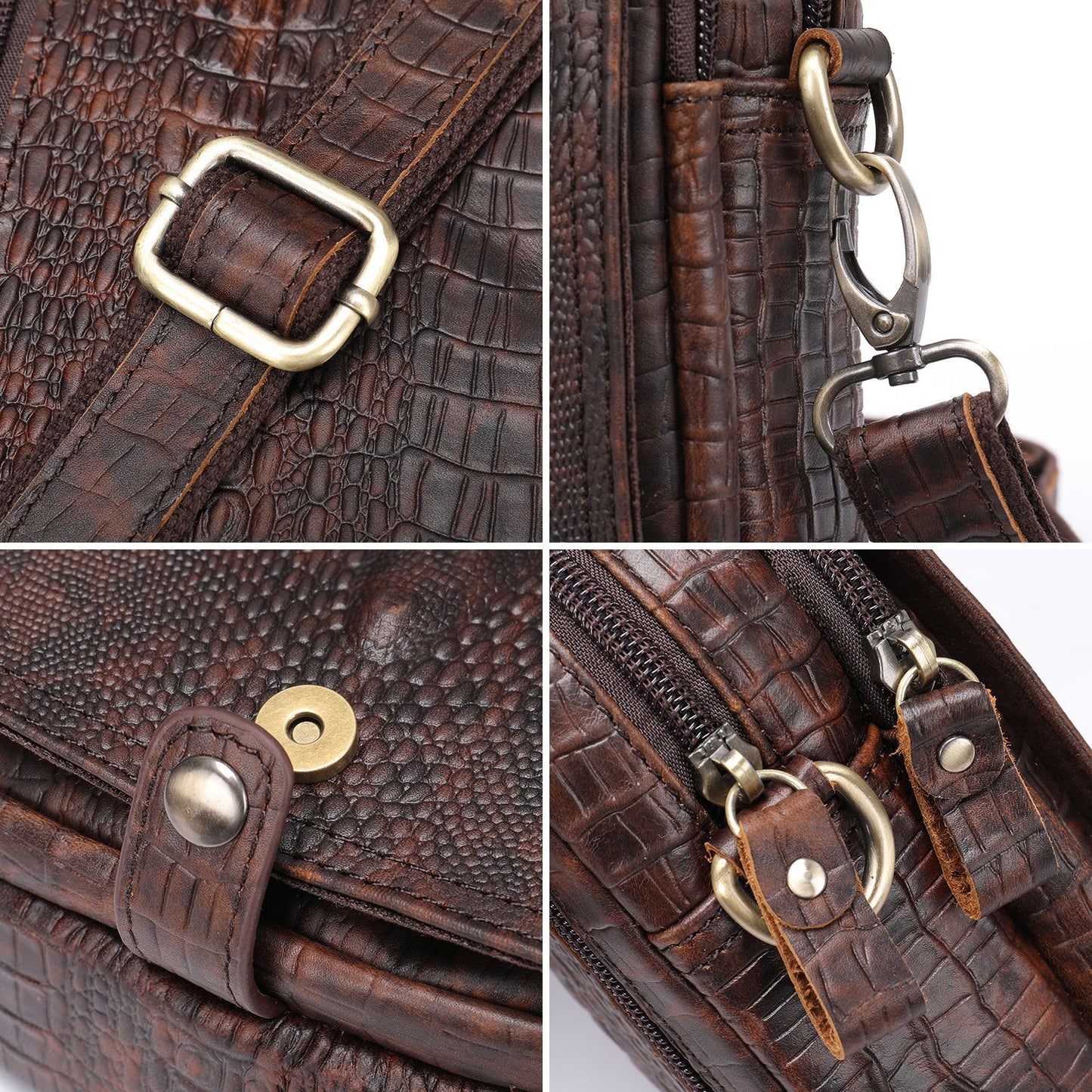 Men's Fashion Business First Layer Cowhide Personal Men's Shoulder Bags