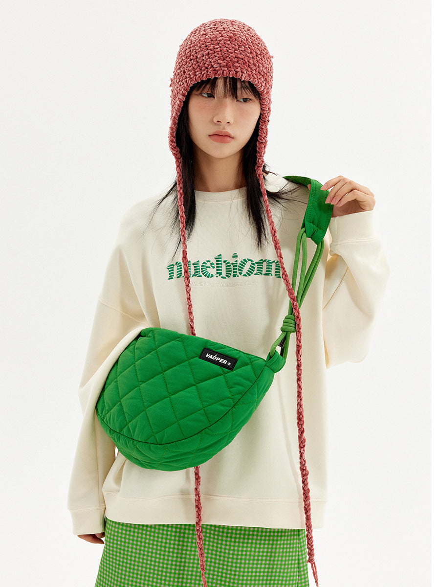 Men's Hello Fashion Down Female Riding Dumpling Bags