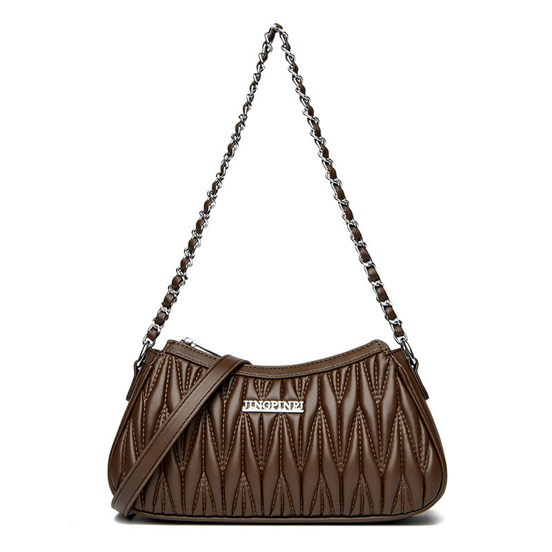 Sheepskin High-grade French Stick Dumpling Niche Small Square Bags