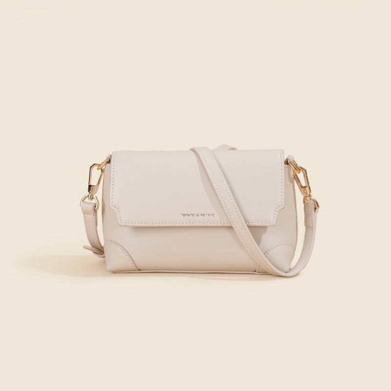 Women's Genuine Leather High-grade Exquisite Mobile Niche Small Square Bags