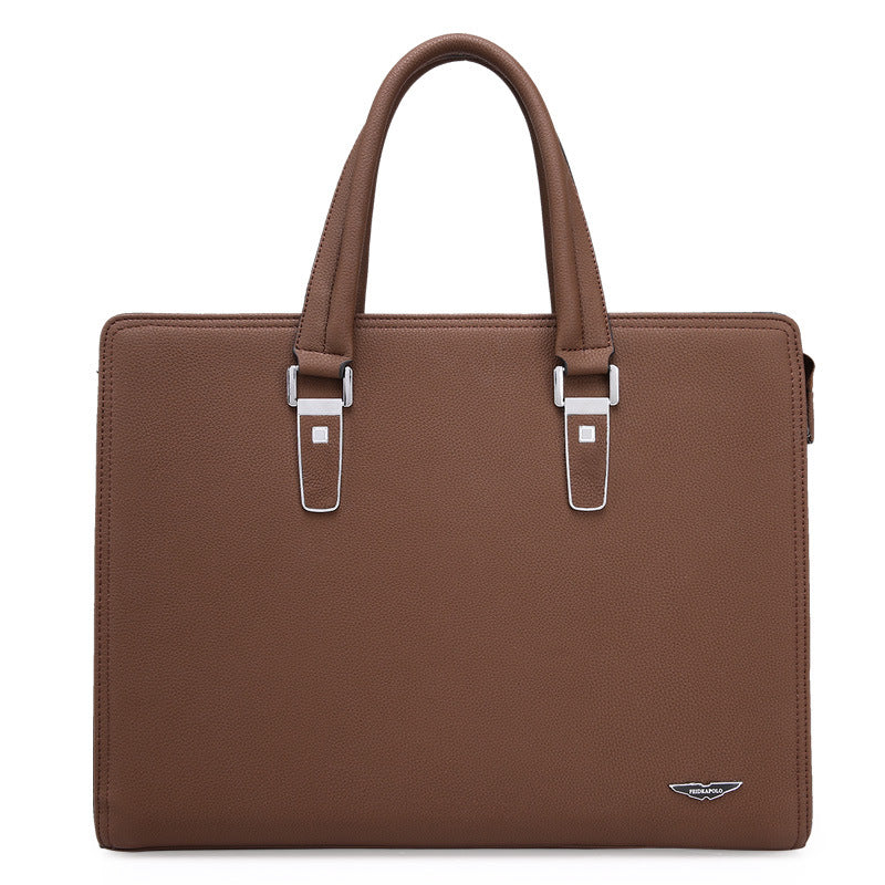 Men's Password Business Computer Soft Leather Lock