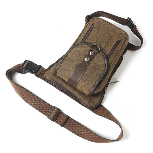 Men's Trendy Attractive Canvas Leg Simple Men's Messenger Bags