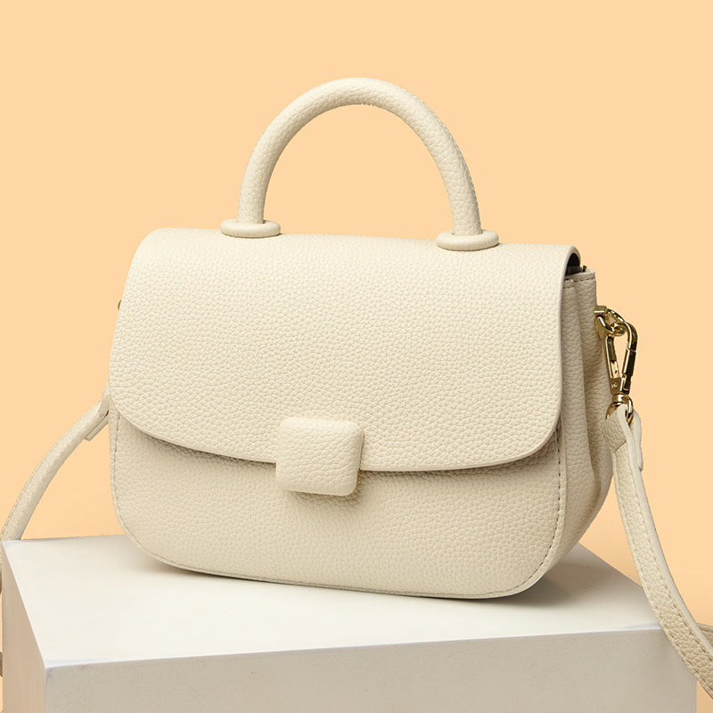 Women's Pure Color Trendy Retro Korean Style Shoulder Bags