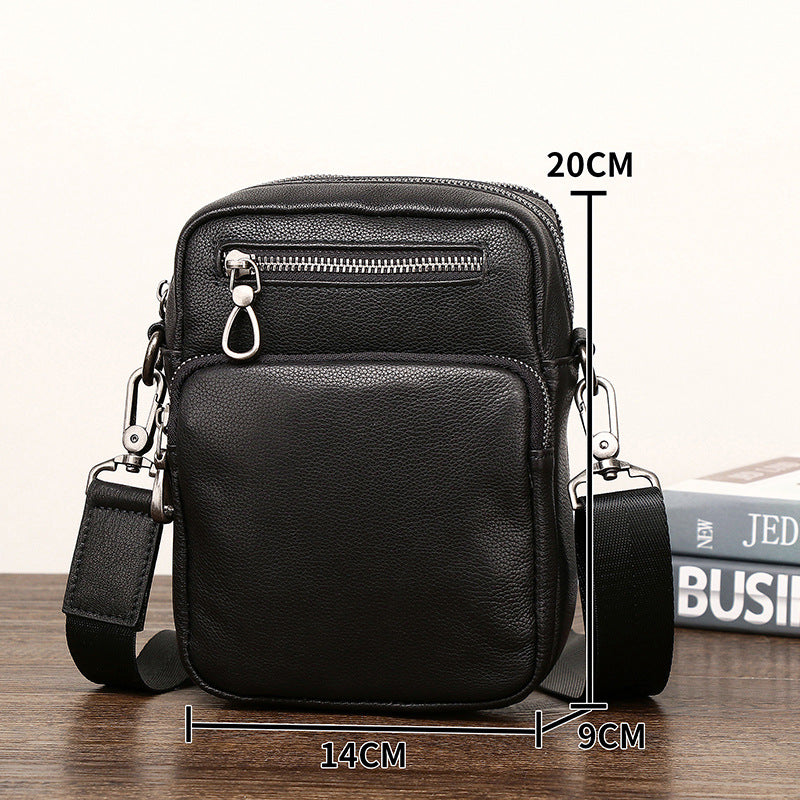 Men's Niu Leather Wearable Trendy Fashion Men's Messenger Bags