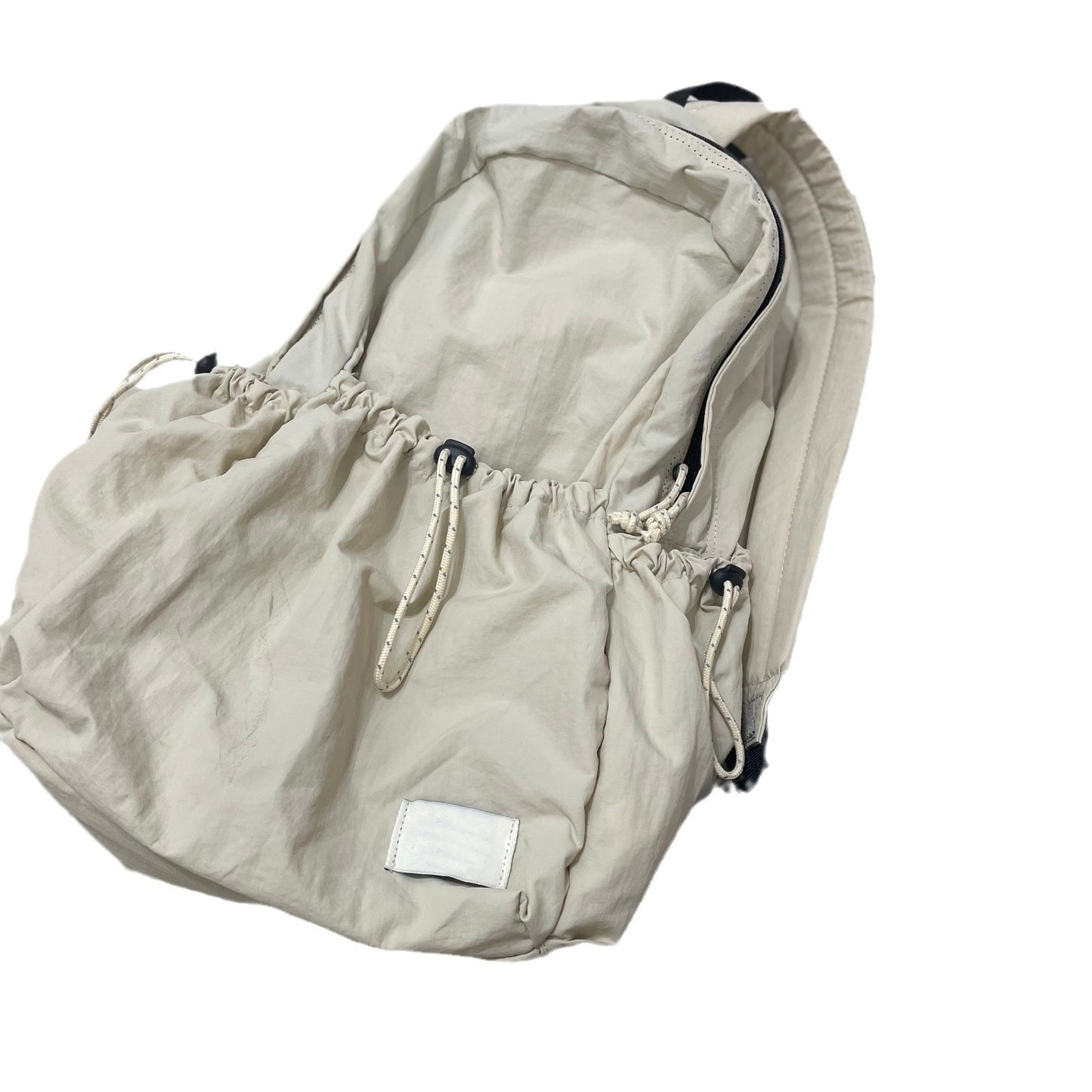 Women's Niche Simple Korean Drawstring Nylon Lightweight Backpacks