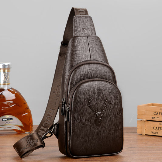 Men's Attractive Trendy Unique Cowhide Leather Bags