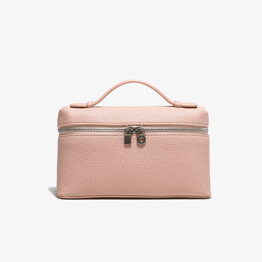 Women's Genuine Leather Lunch Box Kelly Lychee Handbags