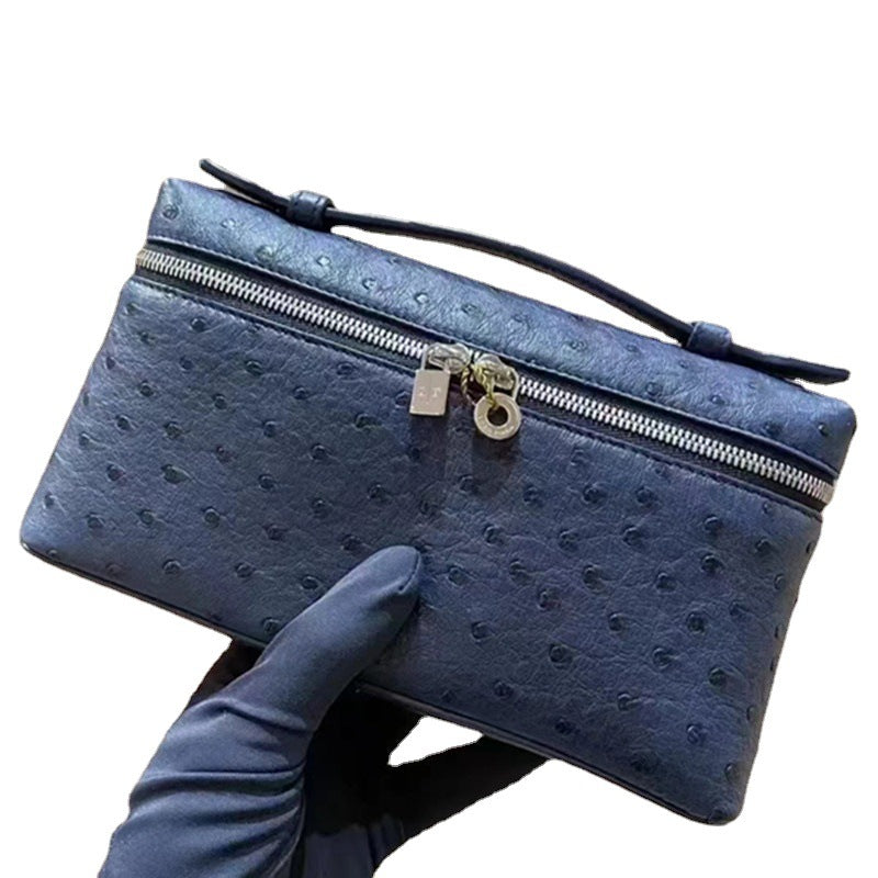 Women's Lunch Box Canvas Ostrich Grain Tote Bags
