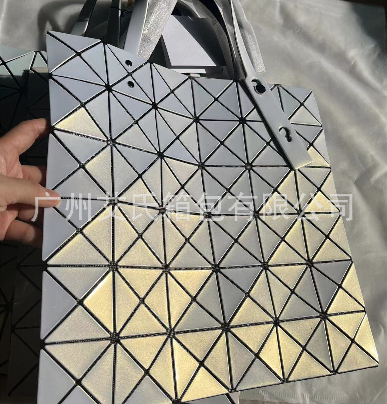 Women's Limited Life Drawstring Fritillary Color Geometric Shoulder Bags