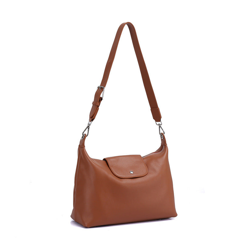 Women's High-grade Underarm Oblique Fashion Large Capacity Dumpling Tote Bags