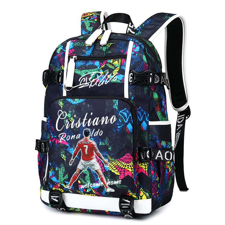 Women's & Men's & Football Star Luo Large Capacity Backpacks