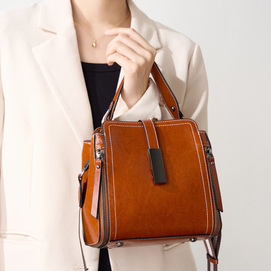 Women's Genuine Leather Large Capacity Versatile Fashion Bags